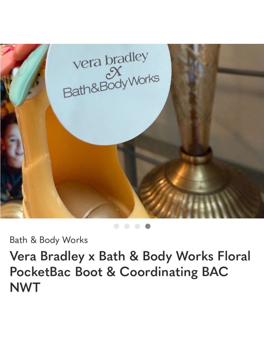 Vera Bradley Rain Boot PocketBac Holder and  Peach Blossom & Nectar BAC NWT 2026 - Picture 4 of 4